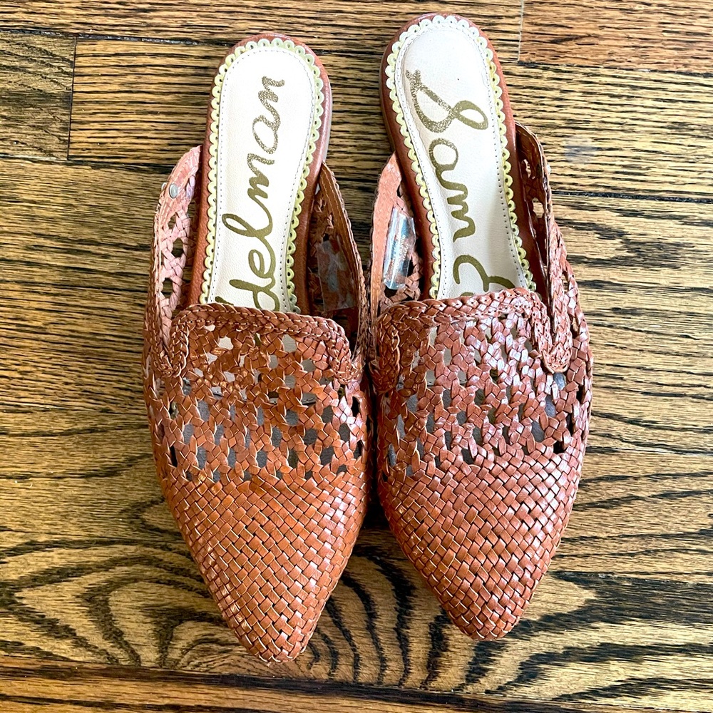 Sam Edelman leather mules. Size 8